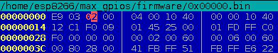 patch ESP8266 firmware to select Dual I/O mode